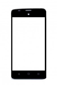 Replacement Front Glass For Panasonic T44 Lite Black By - Maxbhi.com