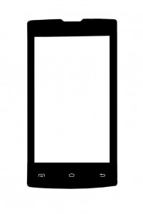 Replacement Front Glass For Intex Crystal 702 Black By - Maxbhi.com