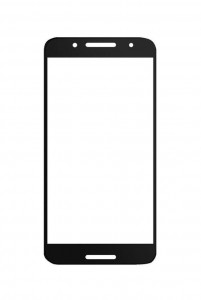 Replacement Front Glass For Alcatel A7 Black By - Maxbhi.com