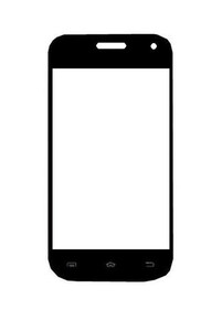 Replacement Front Glass For Kenxinda Metro 1001 Black By - Maxbhi.com