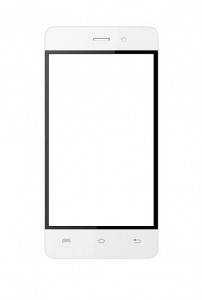 Replacement Front Glass For Lava Iris Fuel F1 Mini White By - Maxbhi.com