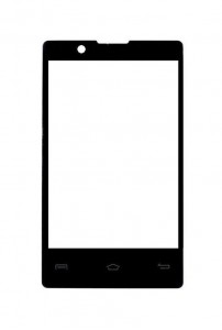 Replacement Front Glass For Micromax Bolt S303 Black By - Maxbhi.com