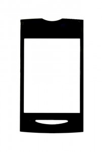 Replacement Front Glass For Sony Ericsson W150a Yizo Black By - Maxbhi.com