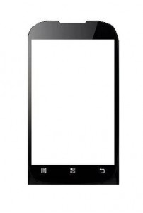 Replacement Front Glass For Celkon C7060 Black By - Maxbhi.com