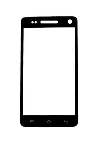 Replacement Front Glass For Wiko Rainbow Black By - Maxbhi.com