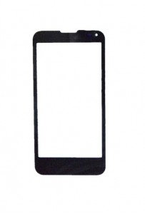 Replacement Front Glass For Panasonic T41 Black By - Maxbhi.com