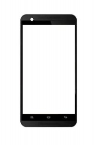 Replacement Front Glass For Celkon Millennia Me Q54 Plus Dual Sim Black By - Maxbhi.com