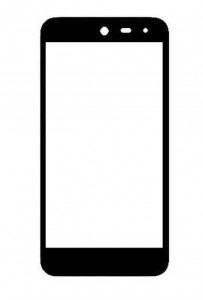 Replacement Front Glass For Micromax Canvas Amaze 2 White By - Maxbhi.com