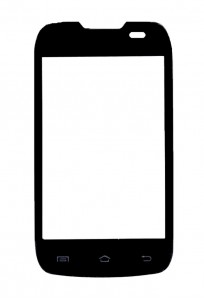 Replacement Front Glass For Micromax X501 Black By - Maxbhi.com