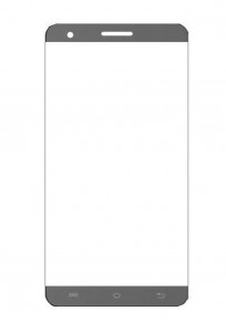 Replacement Front Glass For Lava Iris Fuel F2 Black By - Maxbhi.com