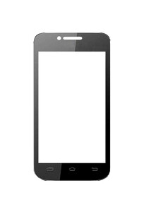 Replacement Front Glass For Maxx Genxdroid7 Axd11 Black By - Maxbhi.com