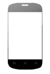 Replacement Front Glass For Zen Ultrafone 101 Black By - Maxbhi.com