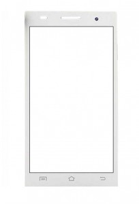 Replacement Front Glass For Cubit Lush1 White By - Maxbhi.com