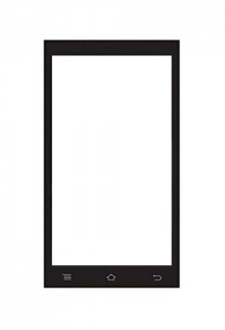 Touch Screen Digitizer For Rage Attitude 4.5 Black By - Maxbhi.com