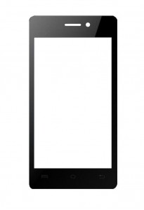 Replacement Front Glass For Lava Flair P2 Black By - Maxbhi.com