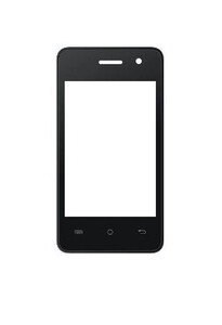 Replacement Front Glass For Intex Aqua V Plus Black By - Maxbhi.com