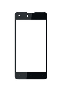 Replacement Front Glass For Cherry Mobile Razor 2 Black By - Maxbhi.com