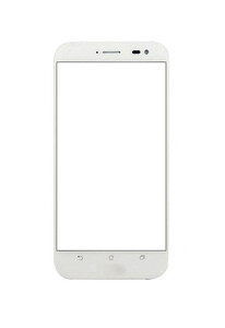 Replacement Front Glass For Asus Zenfone Zoom Zx551ml 64gb White By - Maxbhi.com