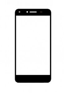 Replacement Front Glass For Huawei Y5 Ii Black By - Maxbhi.com