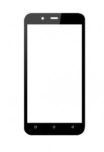 Replacement Front Glass For Allview V2 Viper E Black By - Maxbhi.com