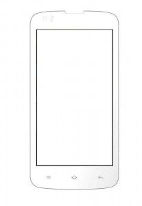 Replacement Front Glass For Intex Cloud N12 White By - Maxbhi.com