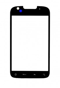 Replacement Front Glass For Htc Droid Eris White By - Maxbhi.com