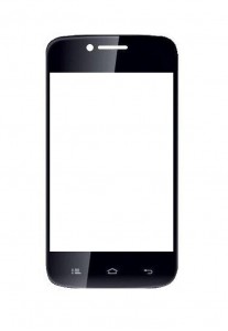 Replacement Front Glass For Iball Andi 3.5v Genius2 Black By - Maxbhi.com
