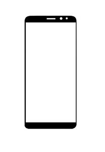 Replacement Front Glass For Huawei G10 Black By - Maxbhi.com