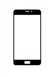 Replacement Front Glass For Meizu M3e Black By - Maxbhi.com