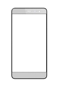 Replacement Front Glass For Micromax Vdeo 3 Grey By - Maxbhi.com