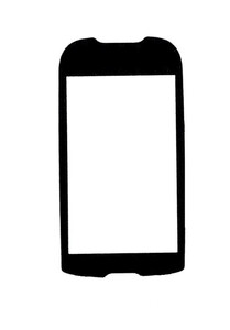 Replacement Front Glass For Samsung R860 Caliber White By - Maxbhi.com