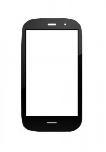 Replacement Front Glass For Hp Pre 3 Black By - Maxbhi.com