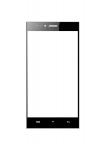 Replacement Front Glass For Ismart Is55 Mercury V1 Black By - Maxbhi.com