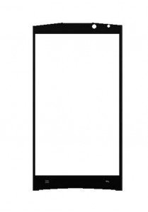 Replacement Front Glass For Lumigon T2 Black By - Maxbhi.com