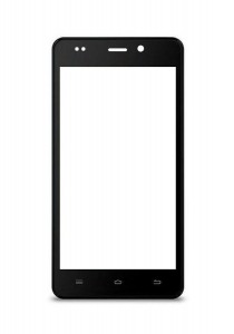 Replacement Front Glass For Karbonn Titanium Dazzle S202 Black By - Maxbhi.com