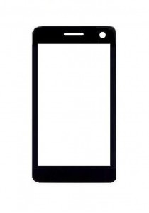 Replacement Front Glass For Lava Iris 414 Black By - Maxbhi.com
