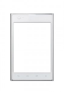 Replacement Front Glass For Lg Optimus F100l White By - Maxbhi.com