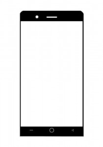 Replacement Front Glass For Micromax Bolt Q381 Black By - Maxbhi.com