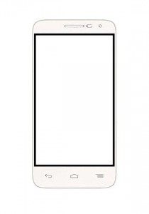 Replacement Front Glass For Idea Magna L Black By - Maxbhi.com