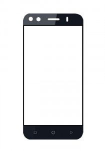 Replacement Front Glass For Iball Andi Wink 4g Black By - Maxbhi.com