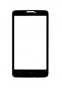 Replacement Front Glass For Alcatel One Touch Scribe Easy 8000d With Dual Sim Black By - Maxbhi.com