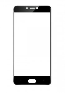 Replacement Front Glass For Qmobile Noir A1 Black By - Maxbhi.com