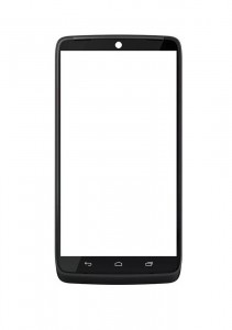 Replacement Front Glass For Motorola Moto Maxx Black By - Maxbhi.com