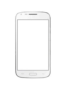Replacement Front Glass For Samsung Galaxy Core I8060 Blue By - Maxbhi.com