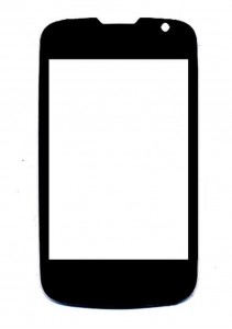Replacement Front Glass For Karbonn Smart A55i Black By - Maxbhi.com