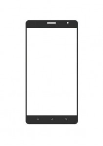 Replacement Front Glass For Zopo Color M5 Blue By - Maxbhi.com