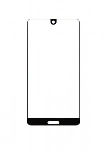 Replacement Front Glass For Sharp Aquos S3 Mini Black By - Maxbhi.com