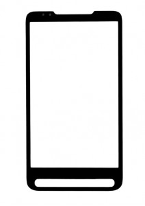 Replacement Front Glass For Tata Docomo Htc Hd2 White By - Maxbhi.com