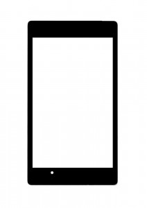 Replacement Front Glass For Asus Memo Pad 7 Me572c Black By - Maxbhi.com