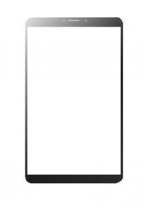 Replacement Front Glass For Videocon Vtab Esteem Black By - Maxbhi.com